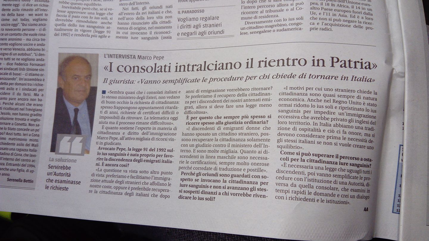 articolo Il giornale